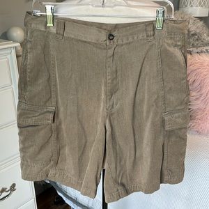 Preswick and Moore Cargo Shorts Tan 34 Mens